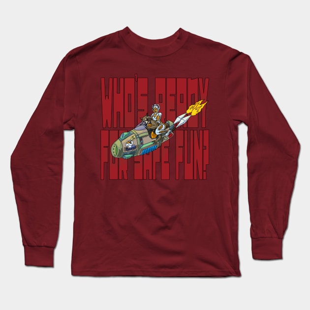 Space Brappin Long Sleeve T-Shirt by FullTuckBoogie